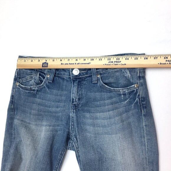Vigoss Women's Jeans The Miami Straight Leg Distressed size juniors 7/8 - Picture 6 of 11
